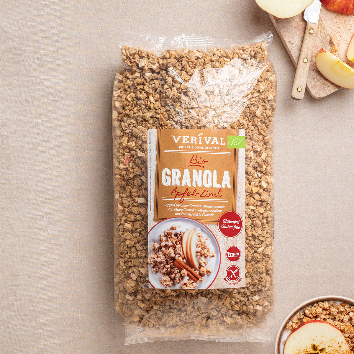 Verival Granola Æble-kanel Økologisk | 1300 gr fra Verival på Mecindo.dk