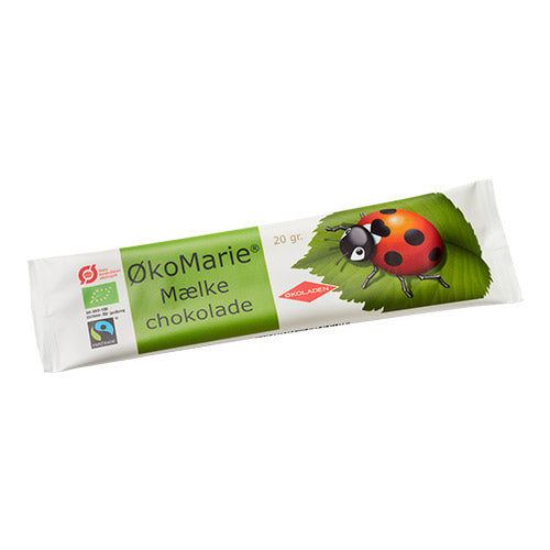 Økoladen Økologiskkomarie Mælkechokolade Økologisk | 20 gr fra Økoladen på Mecindo.dk