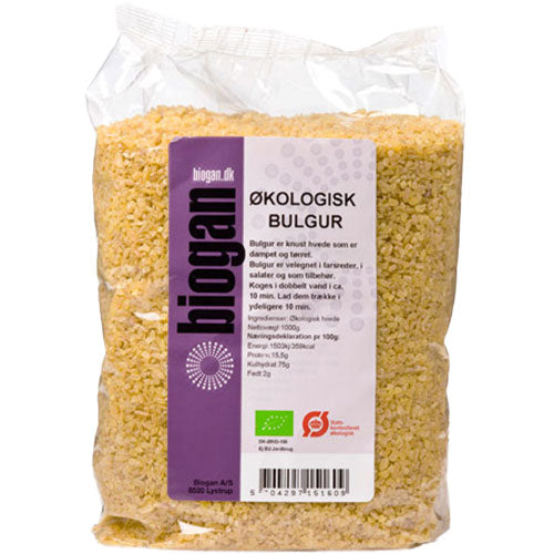 Biogan Økologisk Fuldkorn Bulgur | 1 kg fra Biogan på Mecindo.dk