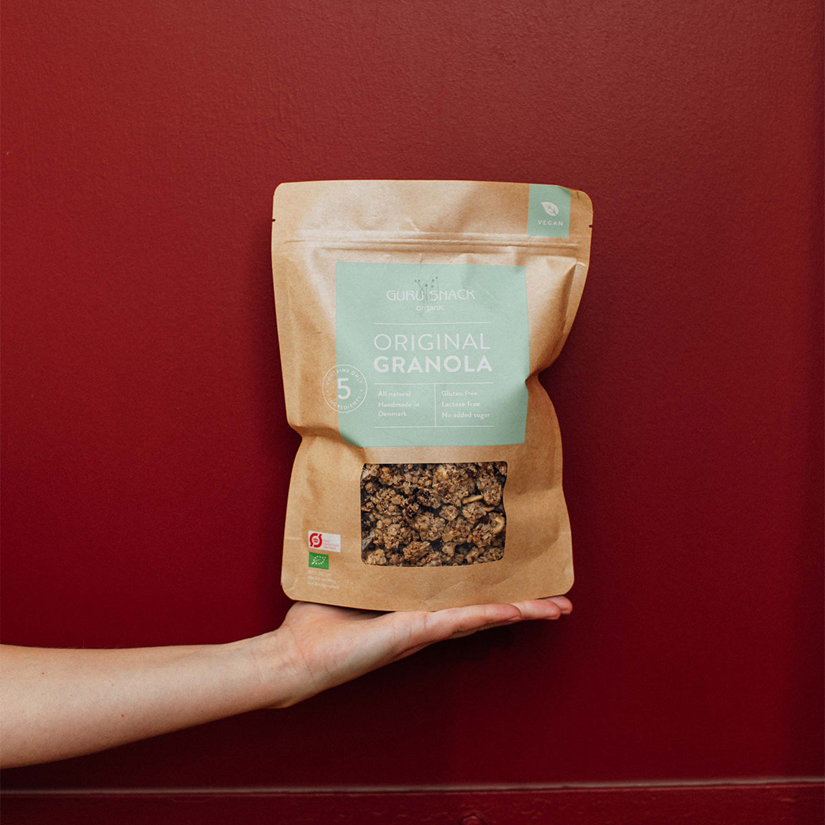 Guru Snack Granola Original Økologisk | 350 gr fra Guru Snack på Mecindo.dk