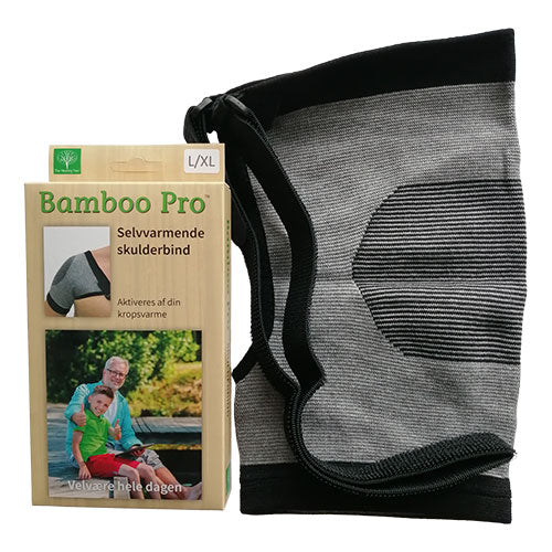 Bamboo Pro Skulderbind Selvvarm. | Str.L/XL fra Bamboo Pro på Mecindo.dk