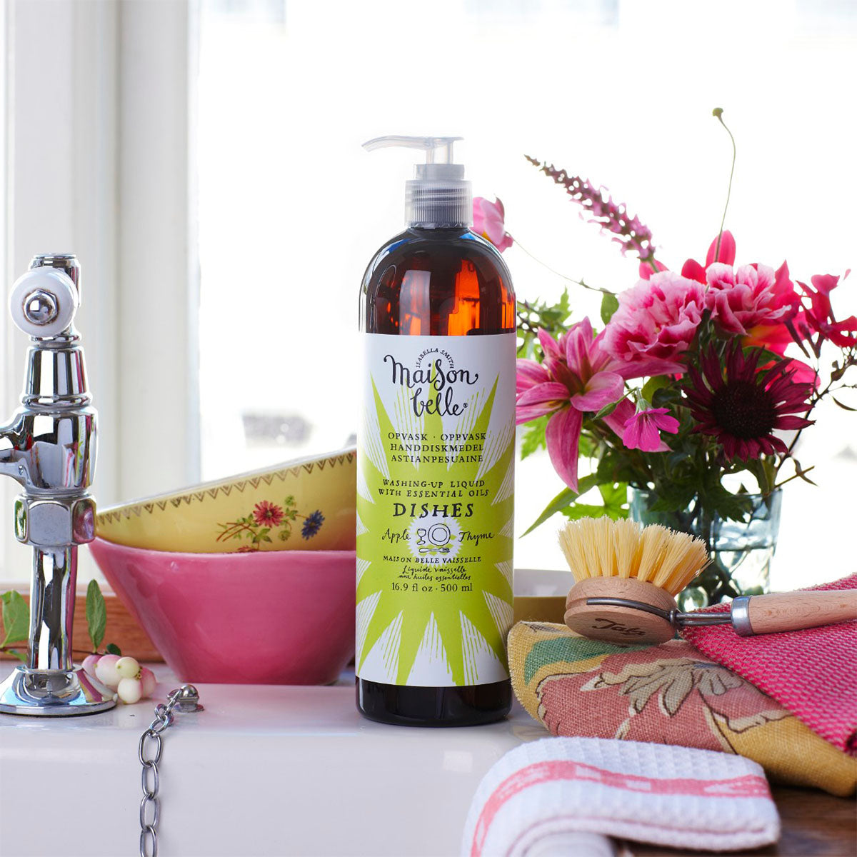 Maison Belle Opvaskemiddel AEble Timian | 500 ml fra Isabella Smith Maison Belle på Mecindo.dk