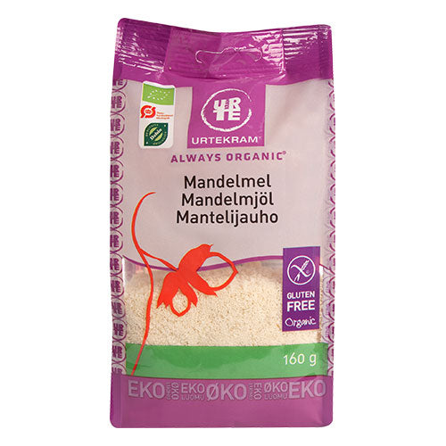 Urtekram Mandelmel Økologisk | 160 gr fra Urtekram på Mecindo.dk