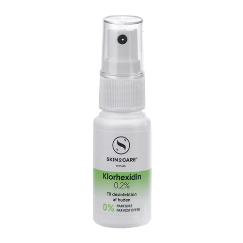 SkinOcare Klorhexidin 0,2% Spray | 30 ml fra SkinOcare på Mecindo.dk