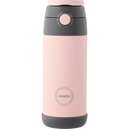 AYA&IDA Kids Straw Bottle (350 ml) | Soft Rose fra AYA&IDA på Mecindo.dk
