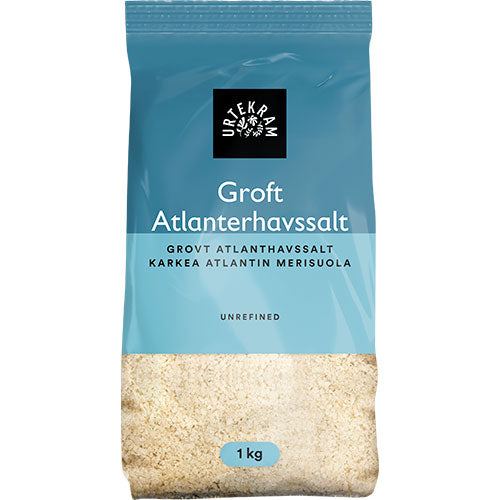 Urtekram Havsalt Grov Atlantisk | 1 kg fra Urtekram på Mecindo.dk