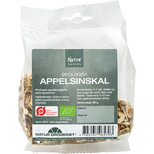 Natur-Drogeriet Appelsinskal Sød, Skåret Økologisk | 80 gr fra Natur-Drogeriet på Mecindo.dk