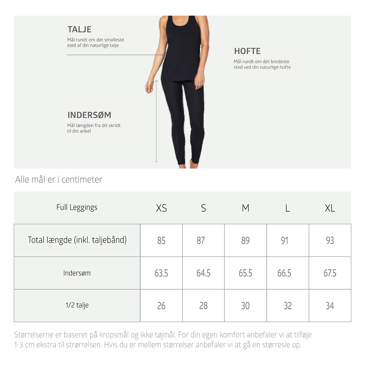 Boody Full Leggings Sort | Str. Xl fra Boody på Mecindo.dk