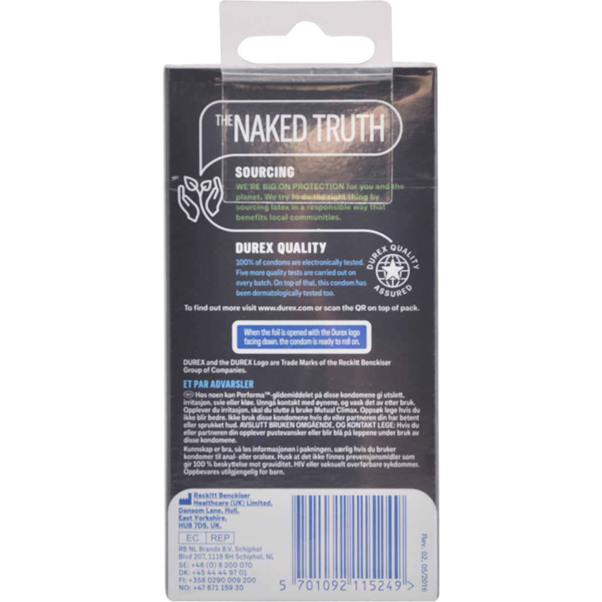 Durex Mutual Climax Kondom fra Durex på Mecindo.dk