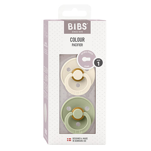 BIBS Colour Latex Size 1 Ivory/Sage 2 PACK fra BIBS på Mecindo.dk