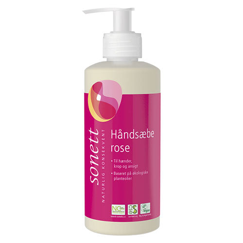 Sonett Håndsæbe Rose | 300 ml fra Sonett på Mecindo.dk