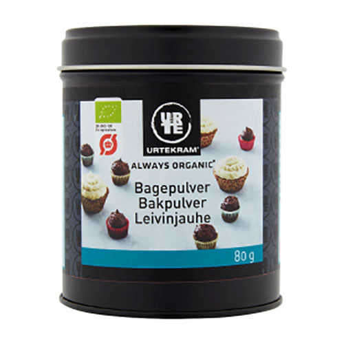 Urtekram Bagepulver Økologisk | 80 gr fra Urtekram på Mecindo.dk