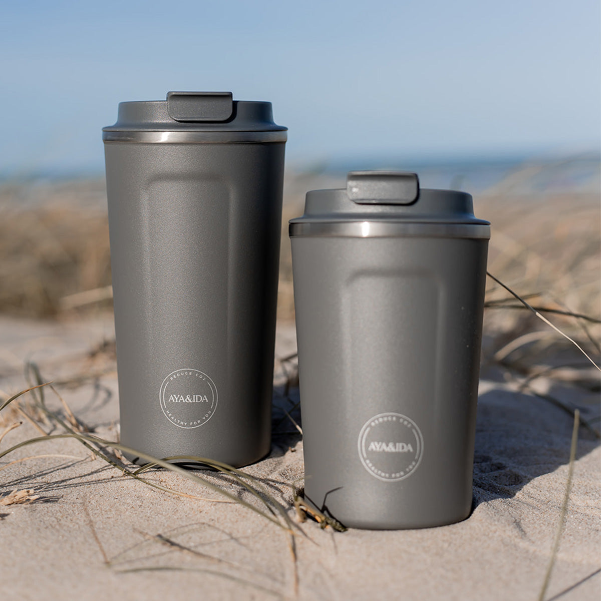 AYA&IDA CUP2GO 380 ml | Dark Grey fra AYA&IDA på Mecindo.dk