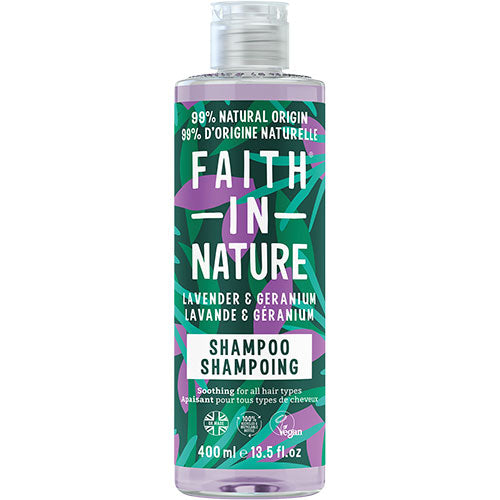 Faith in Nature Shampoo (400 ml) | Lavendel & Geranium fra Faith in Nature på Mecindo.dk