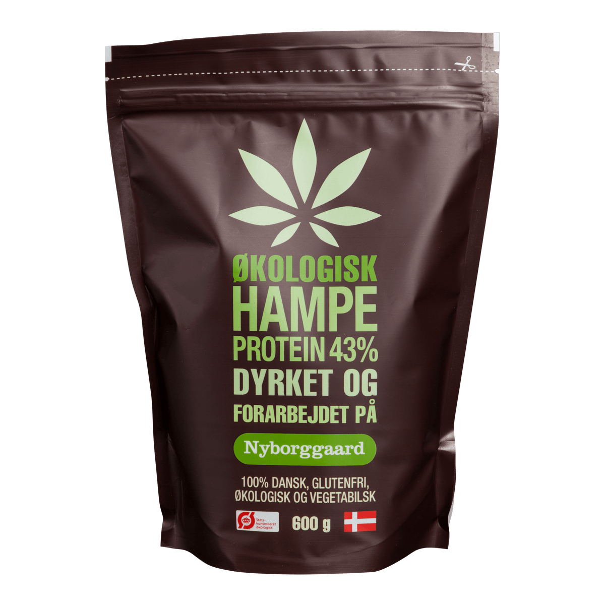 Nyborggaard Hampeprotein 43% Økologisk | 600 g fra Nyborggaard på Mecindo.dk