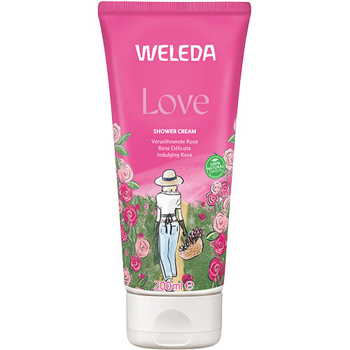 Weleda Love Shower Cream Rose | 200 ml fra Weleda på Mecindo.dk