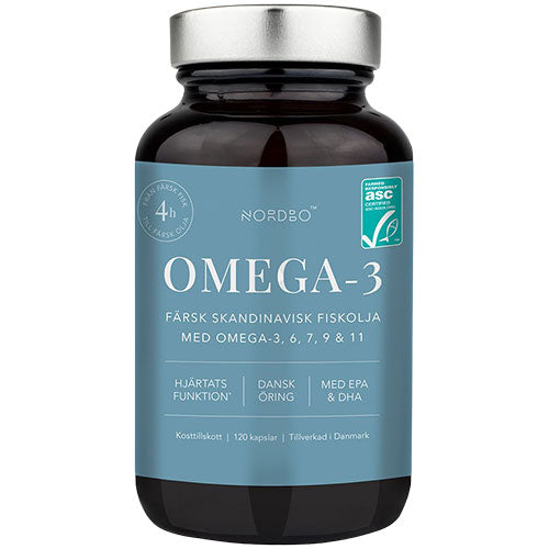 NORDBO Omega - 3 Kapsler | 120 kapsler fra NORDBO på Mecindo.dk