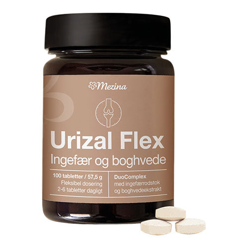 Urizal Flex Ingefær | 100 Tabl. fra Urizal på Mecindo.dk