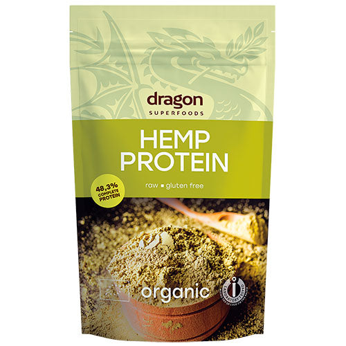 Dragon Superfoods Hampe Protein Pulver Økologisk | 200 gr fra Dragon Superfoods på Mecindo.dk