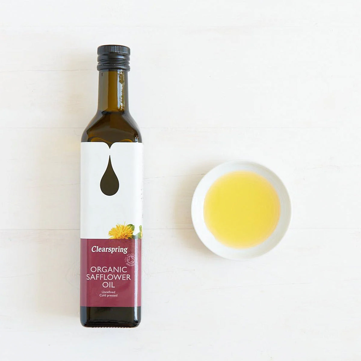 Clearspring Tidselolie (Safflower Oil) Økologisk | 500 ml fra Clearspring på Mecindo.dk