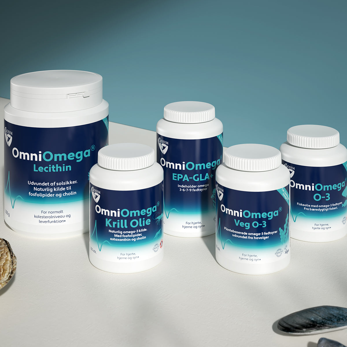 Biosym Omniomega Krill Olie | 100 kapsler fra Biosym på Mecindo.dk