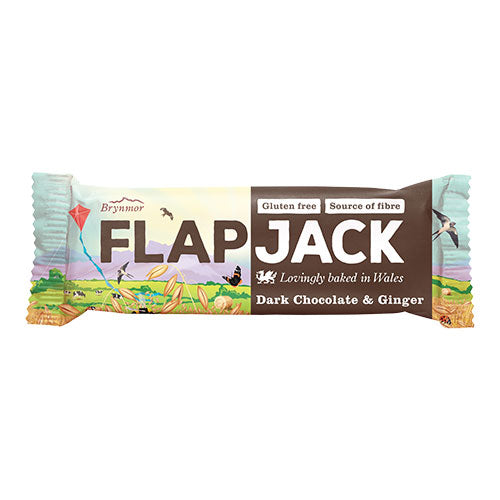 Brynmor Flapjack (80 gr) | Mørk Chokolade Og Ingefær fra Brynmor på Mecindo.dk