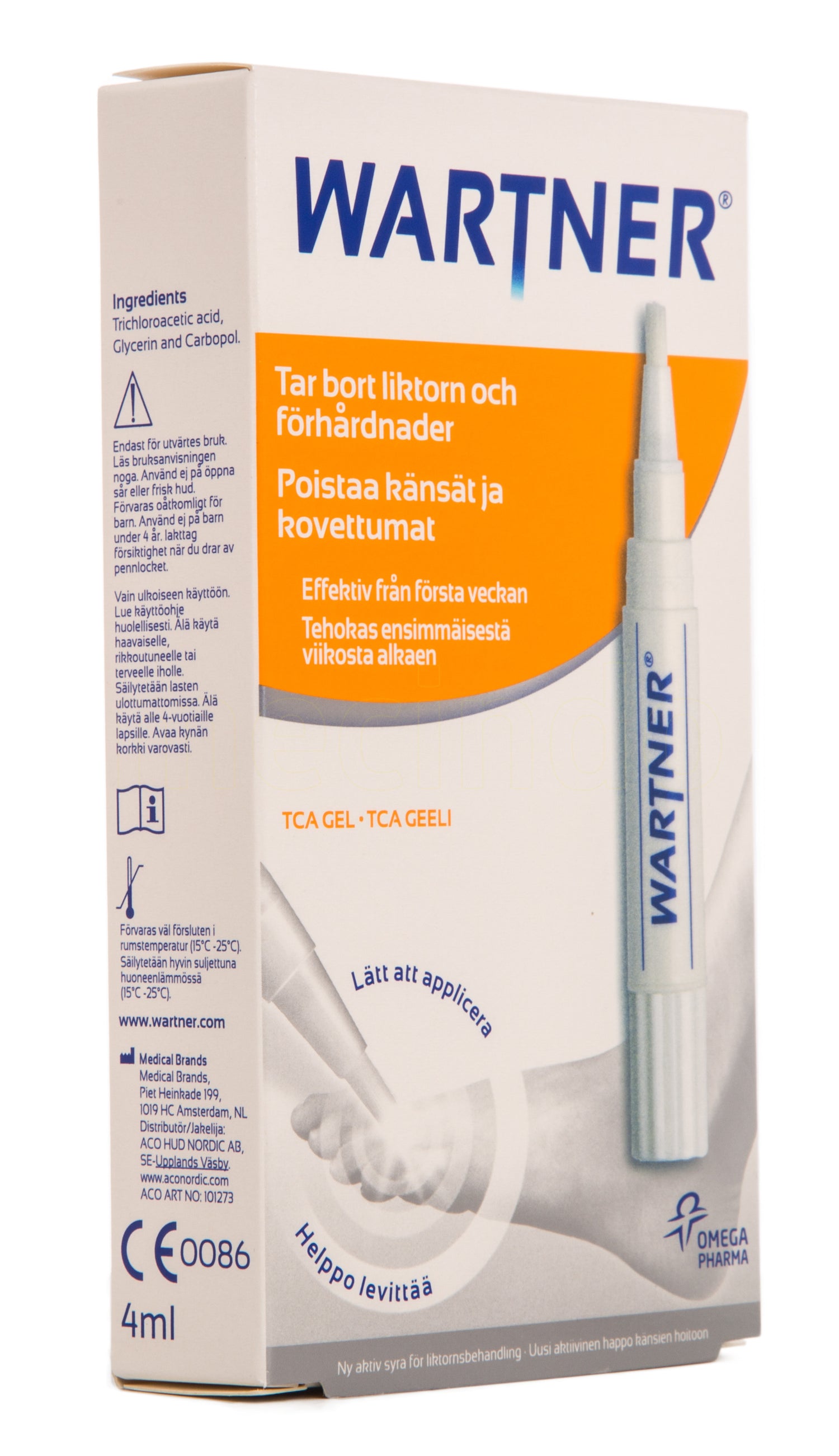 Wartner Ligtornspen | 4 ml fra Wartner på Mecindo.dk