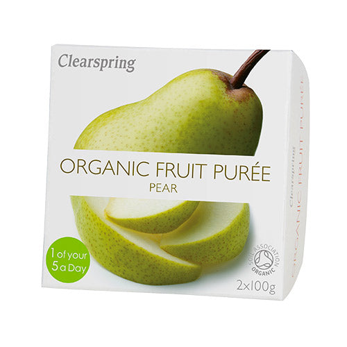 Clearspring Frugtpuré Økologisk (200 gr) | Pære fra Clearspring på Mecindo.dk