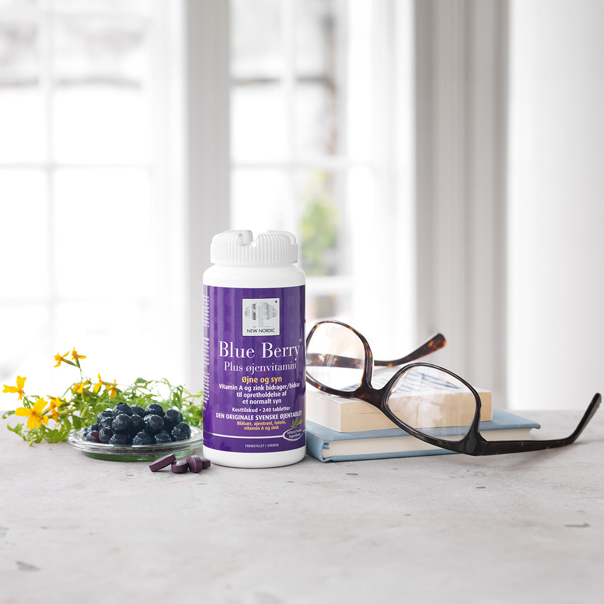 New Nordic Blue Berry Plus Øjenvitamin | 240 Tabl. fra New Nordic på Mecindo.dk