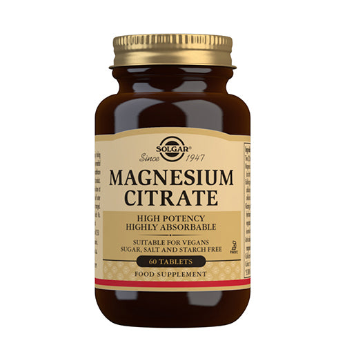 Solgar Magnesium Citrate 200 Mg | 60 Tabl. fra Solgar på Mecindo.dk