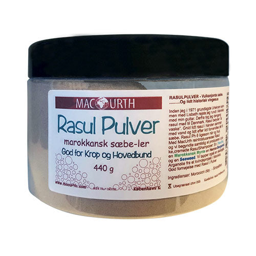MacUrth Rasul Pulver Marokkansk Sæbe-ler | 440 gr fra MacUrth på Mecindo.dk