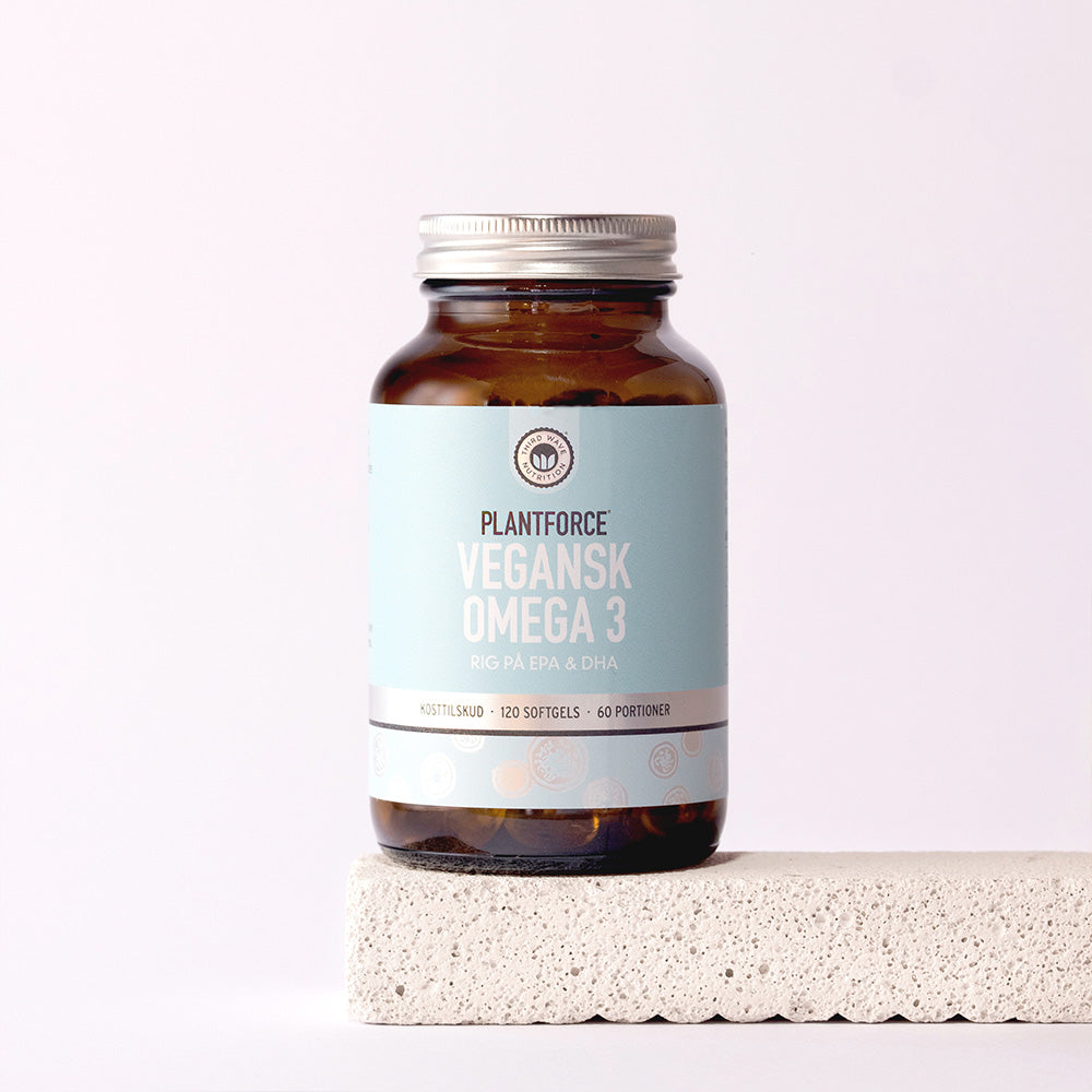 Plantforce Omega 3 (Vegansk Epa & Dha) | 120 kapsler fra Plantforce på Mecindo.dk