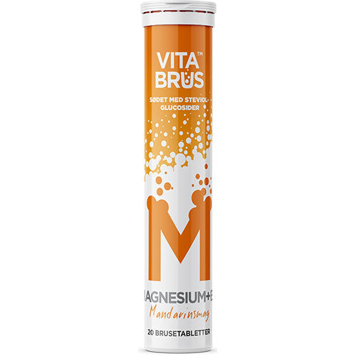 VitaBrus Magnesium+b6 Brusetabletter | 20 Tabl. fra VitaBrus på Mecindo.dk