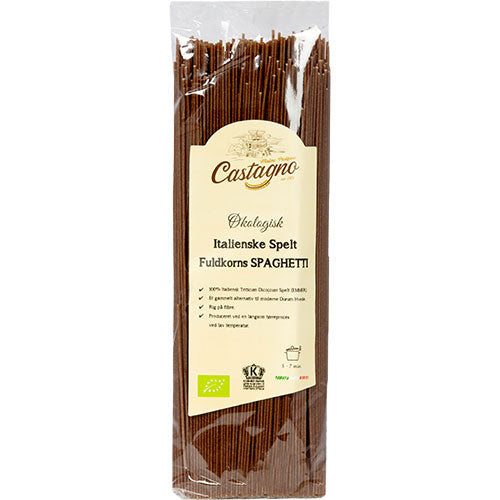 Castagno Spelt Spaghetti Fuldkorn Økologisk | 500 gr fra Castagno på Mecindo.dk