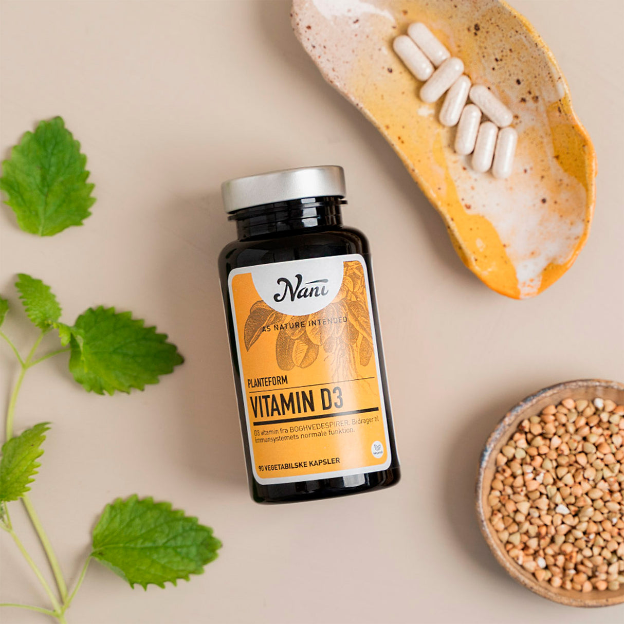 Nani Vitamin D3 På Planteform | 90 kapsler fra Nani på Mecindo.dk