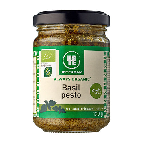 Urtekram Pesto Grøn Økologisk | 130 gr fra Urtekram på Mecindo.dk