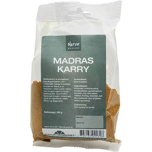 Natur-Drogeriet Karry Madras Stærk | 100 gr fra Natur-Drogeriet på Mecindo.dk