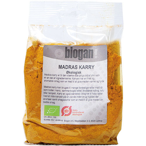 Biogan Madras Karry Ø | 100 gr fra Biogan på Mecindo.dk