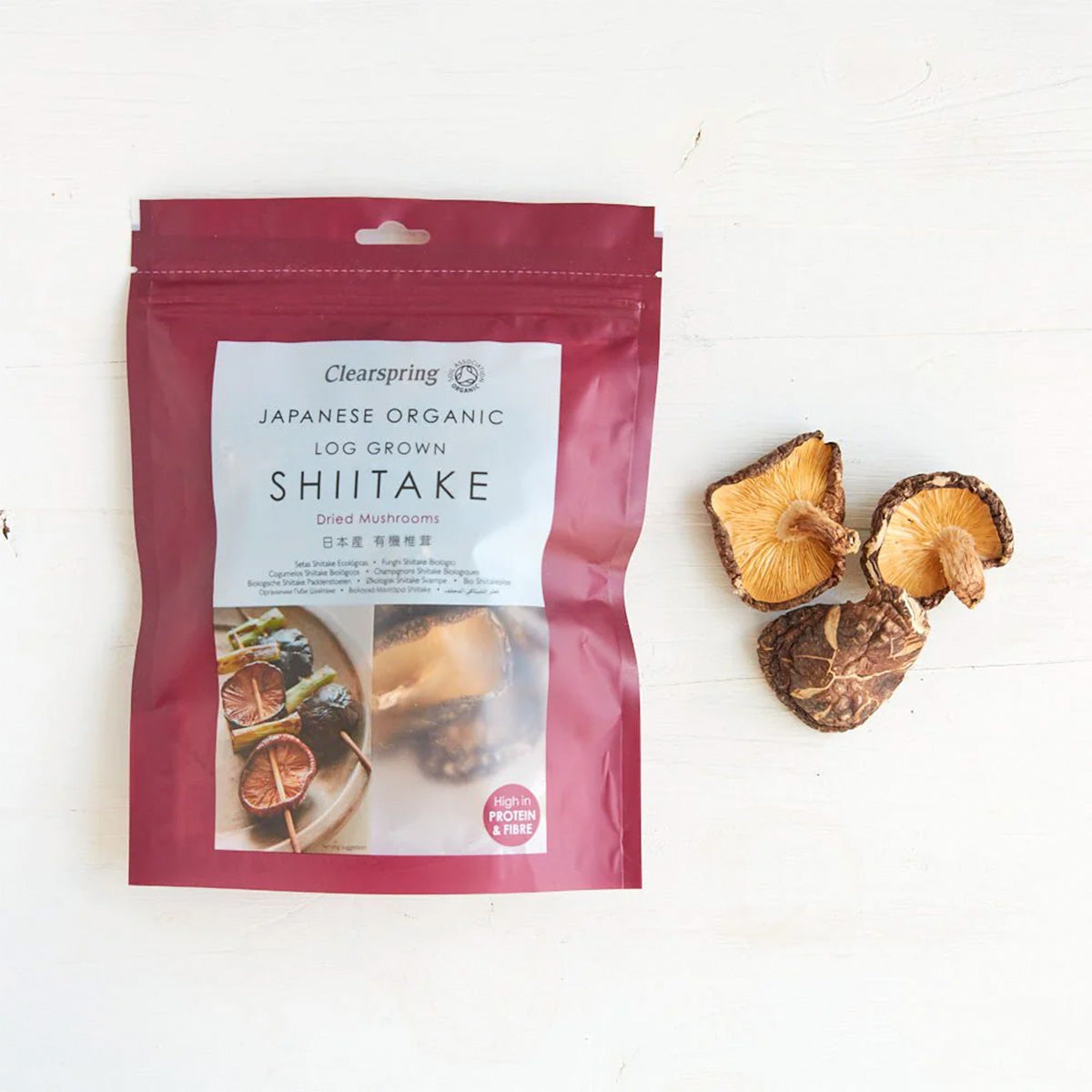 Clearspring Shiitake Svampe | 40 gr fra Clearspring på Mecindo.dk