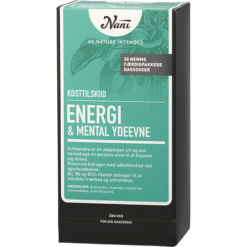 Nani Energi/mental Ydeevne Kurpakke | 30 breve fra Nani på Mecindo.dk