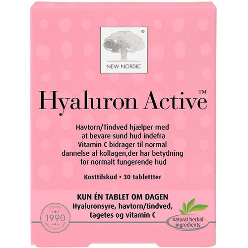 New Nordic Skin Care Hyaluron Active | 30 Tabl. fra New Nordic på Mecindo.dk
