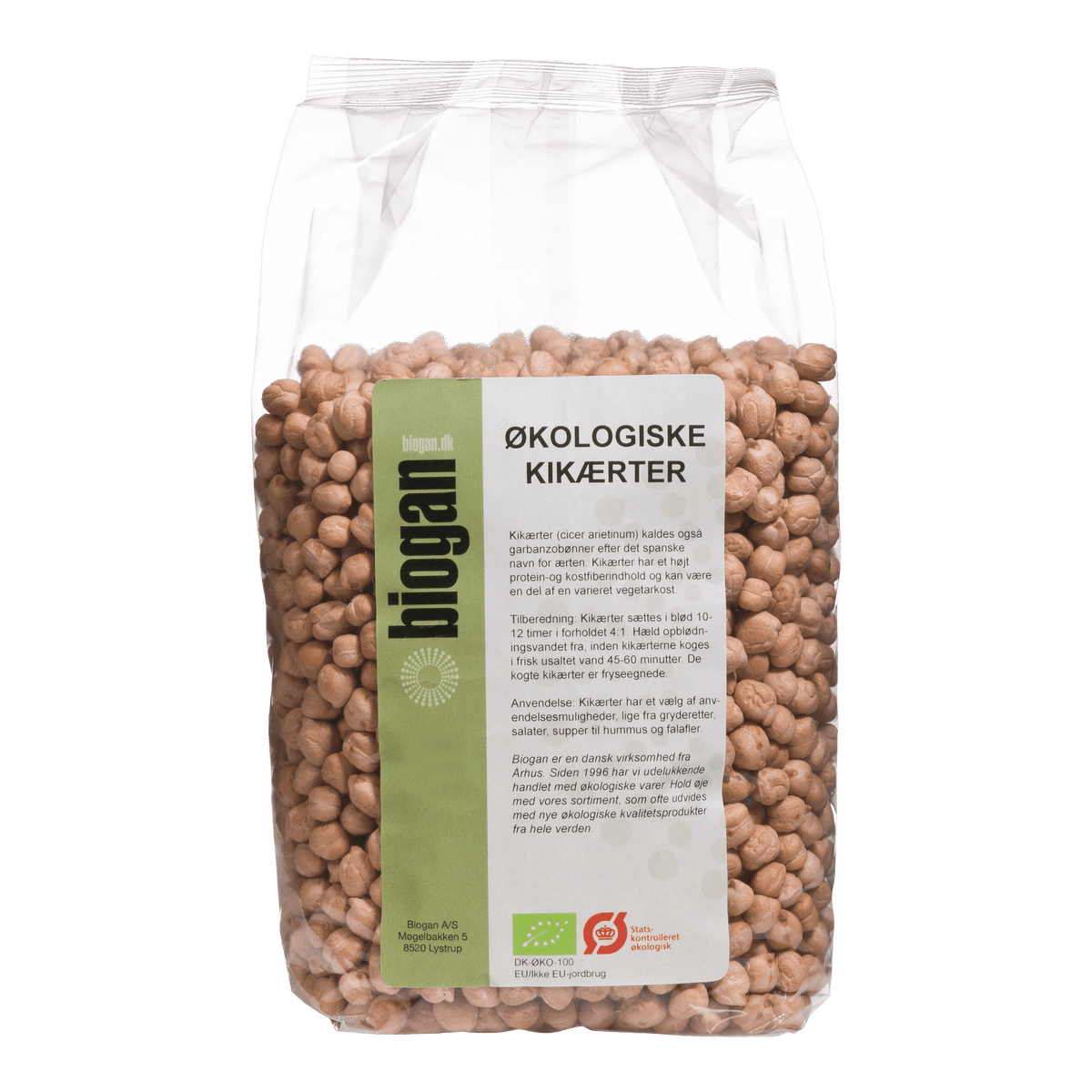 Biogan Økologiske Kikærter | 1 kg