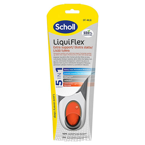 Scholl Insoles Liquiflex Extra Support (L) fra Scholl på Mecindo.dk