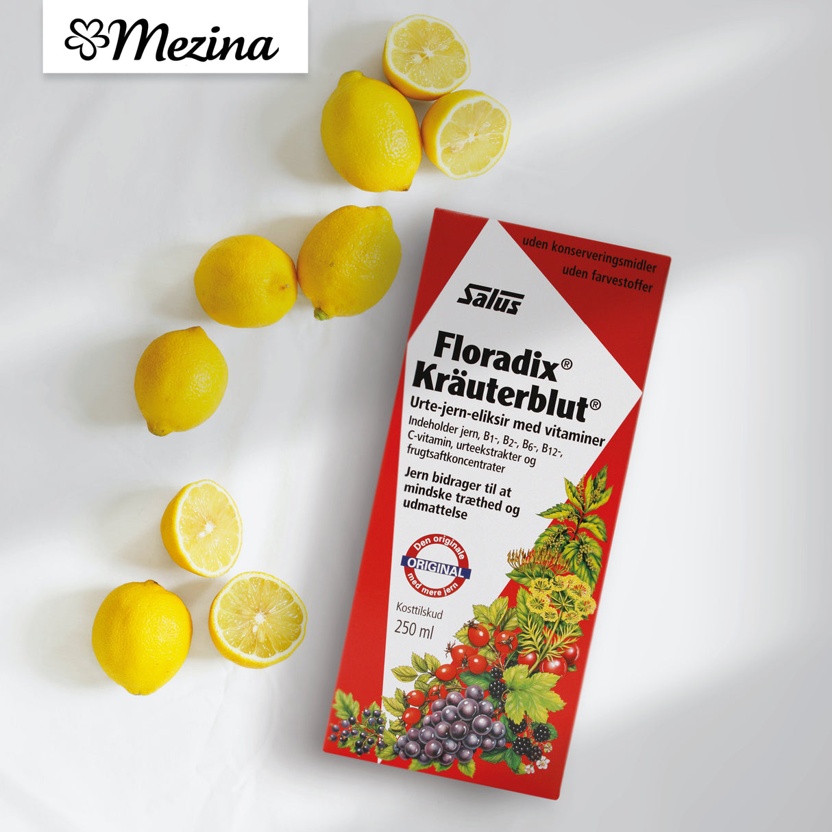 Salus Floradix Kräuterblut Urte-jern Mikstur | 250 ml fra Salus på Mecindo.dk