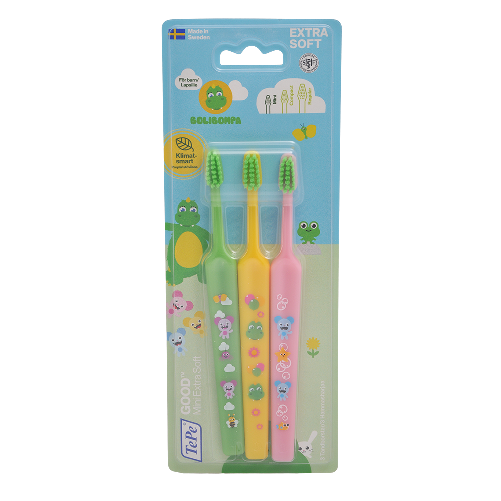 TePe Good Børnetandbørster 0-3 År Mini Extra Soft fra TePe på Mecindo.dk
