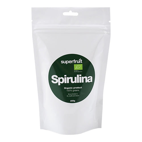 Superfruit Spirulina Pulver Økologisk | 200 gr fra Superfruit på Mecindo.dk