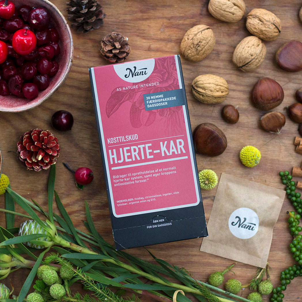 Nani Hjerte-kar Kurpakke | 30 br fra Nani på Mecindo.dk