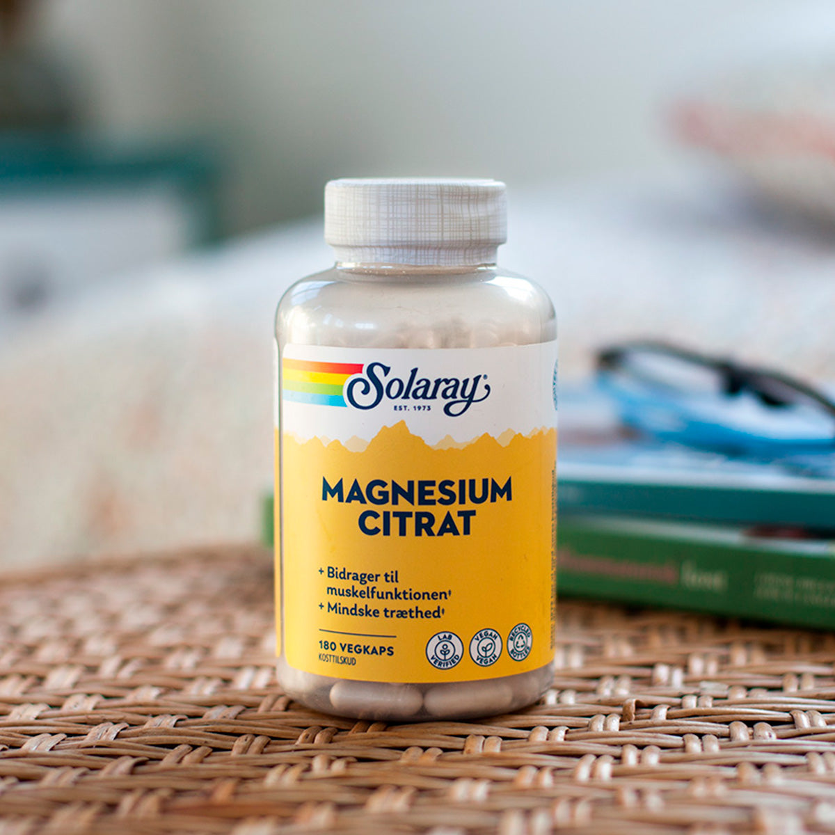 Solaray Magnesium Citrat | 180 kapsler fra Solaray på Mecindo.dk