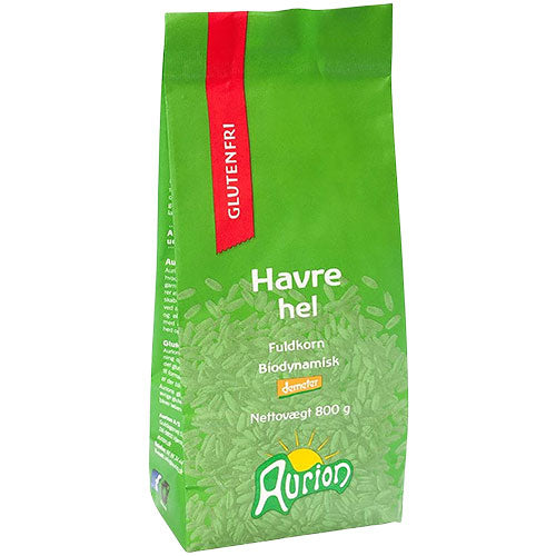 Aurion Glutenfri Hel Havre Økologisk Demeter | 800 gr fra Aurion på Mecindo.dk