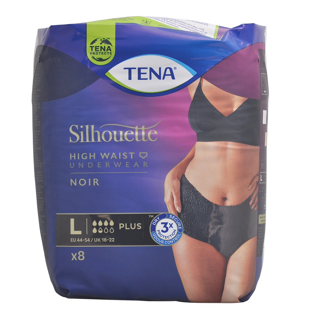 Tena Silhouette Plus Inkontinenstrusser | Str.Large fra Tena på Mecindo.dk